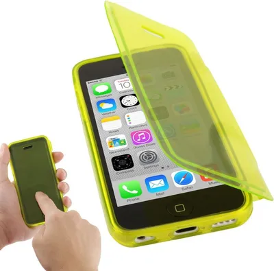 Produktbild von Handyhülle Flip Quer für Handy iPhone 5c gelb