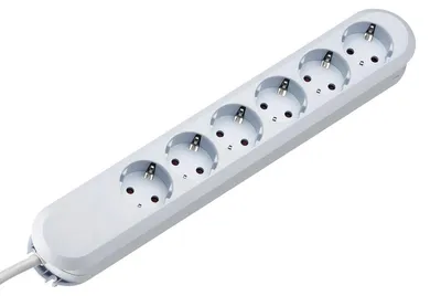 Produktbild von BACHMANN SMART Steckdosenleiste 6x Schutzkontakt, weiß, 5 m