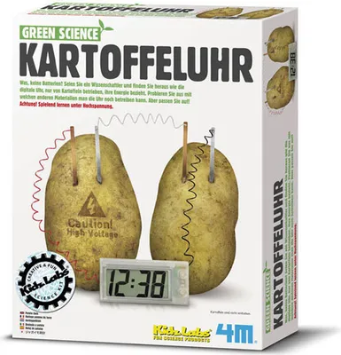 Produktbild von Green Science - Kartoffeluhr - Experimentierkasten 4M MINT