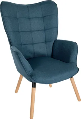 Produktbild von CLP Sessel Garding Stoff-Bezug blau
