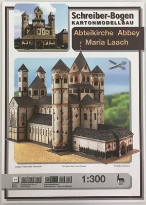 Image de Planche Schreiber maquette en carton Abbaye de Maria Laach