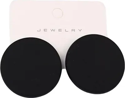Image de Boucles doreilles Lizz - Élégance Moderne en Noir KP38291