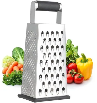 Obrázek produktu pro Čtyřstranné struhadlo z nerezové oceli na zeleninu a brambory