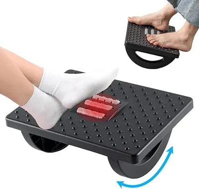 Produktbild von Fußstütze, Fußstütze unter dem Schreibtisch, Rutschfest Footrest,Rutschfeste Fußablage mit Massage Funktion, für Büro und Home Office.