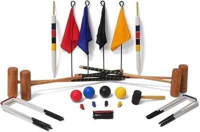 Imagen del producto de Extrem Pro: Set de croquet/krocket para jugadores avanzados, para 4 jugadores