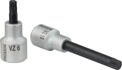 Immagine prodotto di Proxxon 23319 Vielzahn XZN Einsatz Bit Nuss VZ6 Länge 55mm Antrieb 12,5mm (1/2")