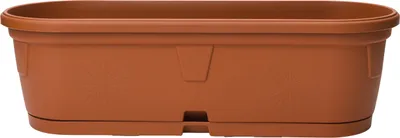 Produktbild von Blumenkasten länglich 50cm rotbraun