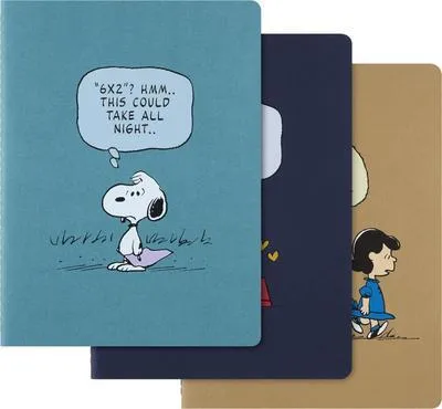 Immagine prodotto di Moleskine Peanuts Cahier (set di 3), XL, copertina in cartone, foderata, vari colori