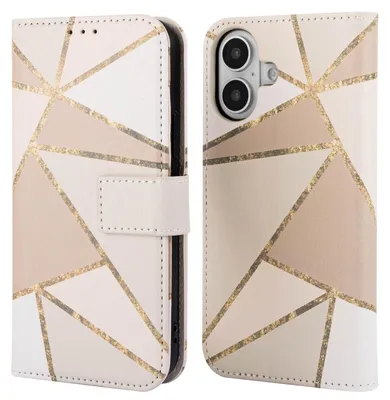 Image de imoshion Design Bibliothèque pour l'Apple iPhone 16 - Beige Graphic