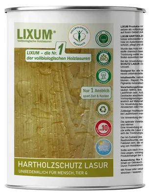 Produktbild von LIXUM Biologischer Holzschutz Hartholz Lasur Holzlasur universell