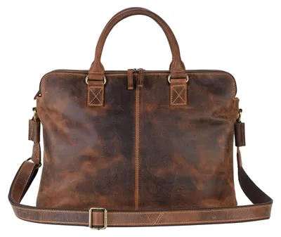 Produktbild von GREENBURRY Businesstasche Laptoptasche mit Laptopfach Vintage Business Shopper Brown braun