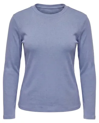 Produktbild von Langärmelige Bluse für Damen reguläre Passform in Blau Größe M