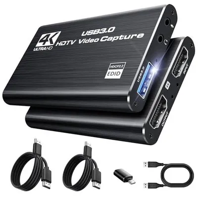 Zdjęcie produktu dla Karta przechwytywania wideo HDMI USB c 4K nagrywanie 2K streaming