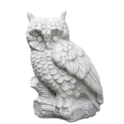 Produktbild von Schöne Steinfigur Eule groß für den Garten zur Dekoration, aus Steinguss Neu Frostfest Witterungsbeständig, Gartenfigur Tierfigur  PO-1747