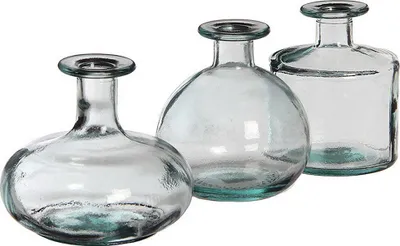 Produktbild von 6 Flaschen aus transparentem Glas Simone ø14cm x 12cm