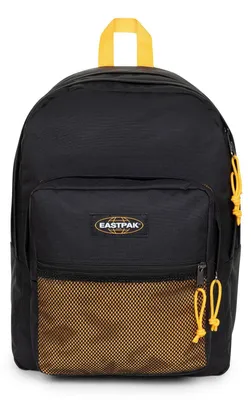 Produktbild von EASTPAK Schulrucksack Rucksack mit Laptopfach Pinnacle 38L Kontrast Mango schwarz