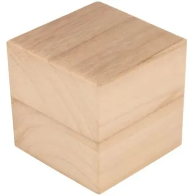 Imagen del producto de Juego de 3 cubos de madera de 8x8x8 cm