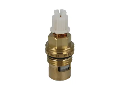 A close-up studio shot of a faucet cartridge.