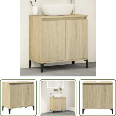 Obrázok produktu pre The Living Store Dubová toaletná skrinka Sonoma 58x33x60 cm materiál na báze dreva