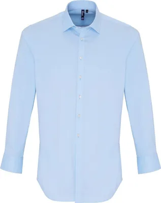 Produktbild von Premier - Hemd für Herren/Damen Uni  Langärmlig PC6052 (XXL) (Blassblau)