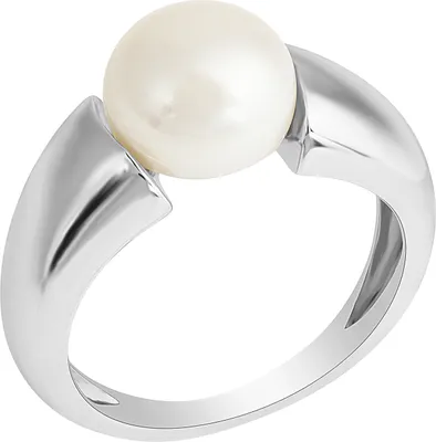 Produktbild von Zeeme Pearls Ring Silber 925 rhodiniert mit einer weißen Perle 10-10,5mm