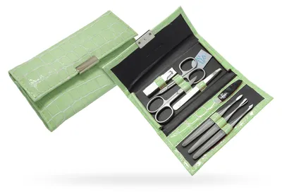 Image de Set de manucure PREMAX 8 pièces - Gamme Candy - Vert 86242 Acier inoxydable 15,5 x 9 cm