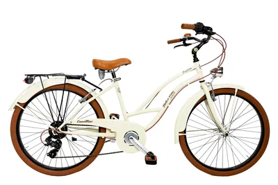 Produktbild von Dolce Vita by Canellini Fahrrad Cruiser Frau Aluminium mit Korb - Beige