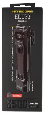 Produktbild von Nitecore EDC29 Luminblade EDC-Taschenlampe mit taktischen Funktionen, max. 6500 Lumen, M-Turbo, UHi 20 MAX LEDs