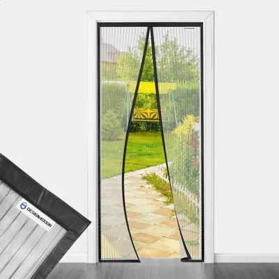 Productafbeelding van Insectenhor voor balkondeur - Zwart 65x210 cm