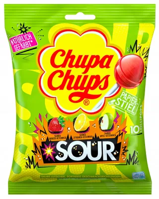 Immagine prodotto di Lizaki Chupa Chups Kwaśne 10 sztuk x 12 g