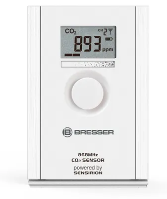 Produktbild von Bresser CO2 Sensor mit LC Display für kompatible Funk Wetterstationen