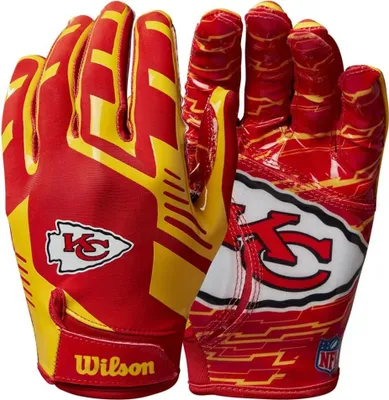 Zdjęcie produktu dla Wilson Youth NFL Stretch Fit Gloves Team Kansas City Chiefs