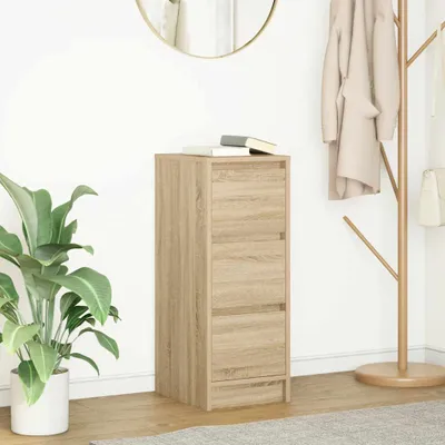 Zdjęcie produktu dla vidaXL Kredens dąb sonoma 29,5x34x76 cm Materiał drewnopochodny