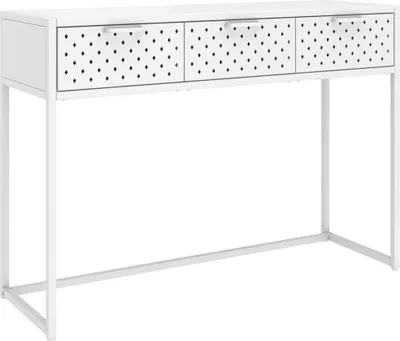 Obrázok produktu pre vidaXL Konzolový stôl biely 106x35x75 cm Oceľ