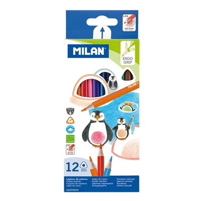 Zdjęcie produktu dla Milan, Kredki ołówkowe, 12 kolorów