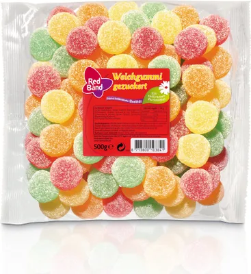 Produktbild von Red Band Weichgummi gezuckert und fruchtig 4fach sortiert 500g