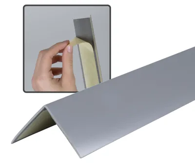 Produktbild von Dalsys Winkelprofil selbstklebend 100cm x 30 x 30mm Grau PVC
