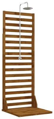 Produktbild von vidaXL Gartendusche 205,5 cm Massives Akazienholz und Edelstahl Natur