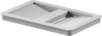 Image de HAILO Couvercle 1068589 gris clair pour 8 / 7 / 10 litres avec arceau plastique / couvercle