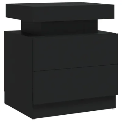 Produktbild von Nachttisch Schwarz 45x35x52 cm Holzwerkstoff