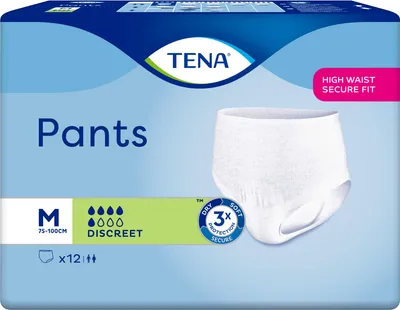 Image de Tena Pants Discreet Medium - 1 paquet de 12 protections