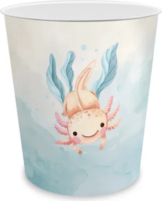 Produktbild von itenga Papierkorb für Kinder - Motiv Axolotl  - ca. 11 Liter