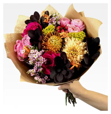 Produktbild von Blumenstrauß 'Fire Crush' - Größe L - Stiellänge ca. 50 cm - Strauß frischer Blumen