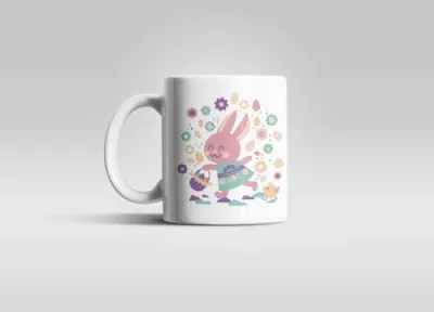 Produktbild von Osterhase Kakaotasse Kaffeetasse mit beidseitigem Motiv