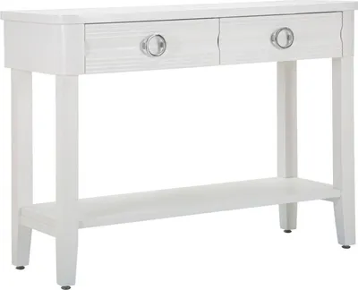 Image de Bakar - Console, 110x40x82h cm Blanc, une Étagère