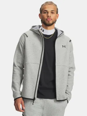 Produktbild von Under Armour Unstoppable Fleece Reißverschlusspullover Grau S / Regular Mann Grau S