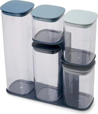 Image de Joseph Joseph Podium bleu Lot de 5 pots de rangement