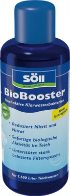Produktbild von Söll 80809 BioBooster, 250 ml - hochaktive Teichbakterien, unterstützt belastete Filtersysteme, erneuert das biologische Gleichgewicht im Gartenteich