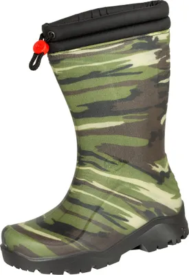 A single boot is shown against a white background.
