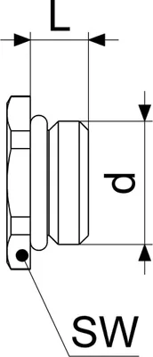 Zdjęcie produktu dla Js Entleerungsstopfen Mit O-Ring  Dn10,3/8",Messing